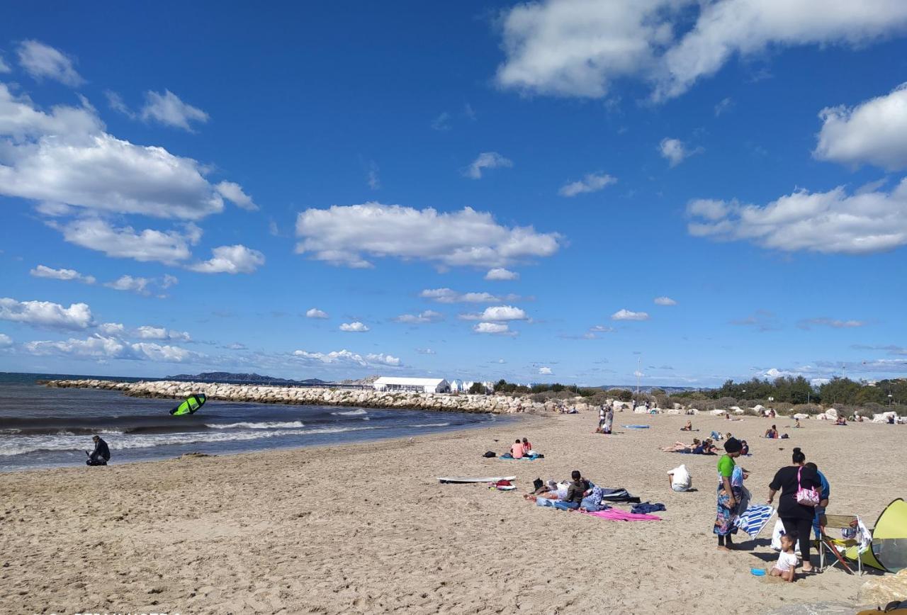 Sun Escape, Appart Renove Climatise 3 Pieces 4-6 Pers, 350M De La Plage Marseille Eksteriør bilde
