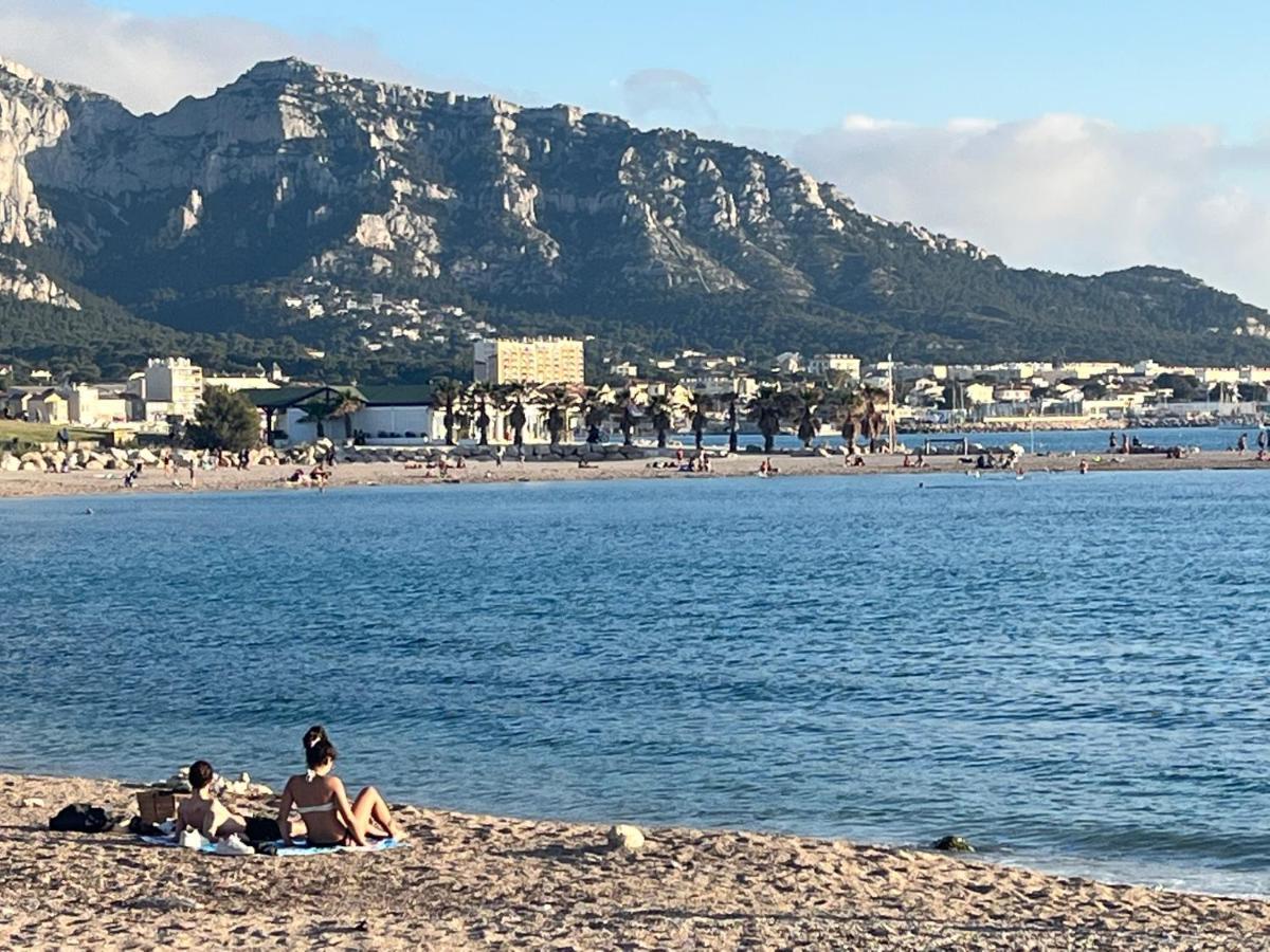 Sun Escape, Appart Renove Climatise 3 Pieces 4-6 Pers, 350M De La Plage Marseille Eksteriør bilde