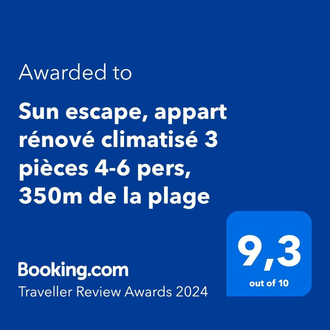 Sun Escape, Appart Renove Climatise 3 Pieces 4-6 Pers, 350M De La Plage Marseille Eksteriør bilde